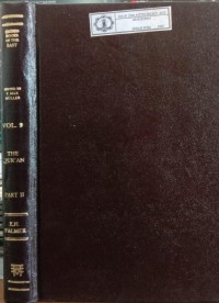 Image of The Sacred Books of The East Vol. 9 : The Qur'an Part II